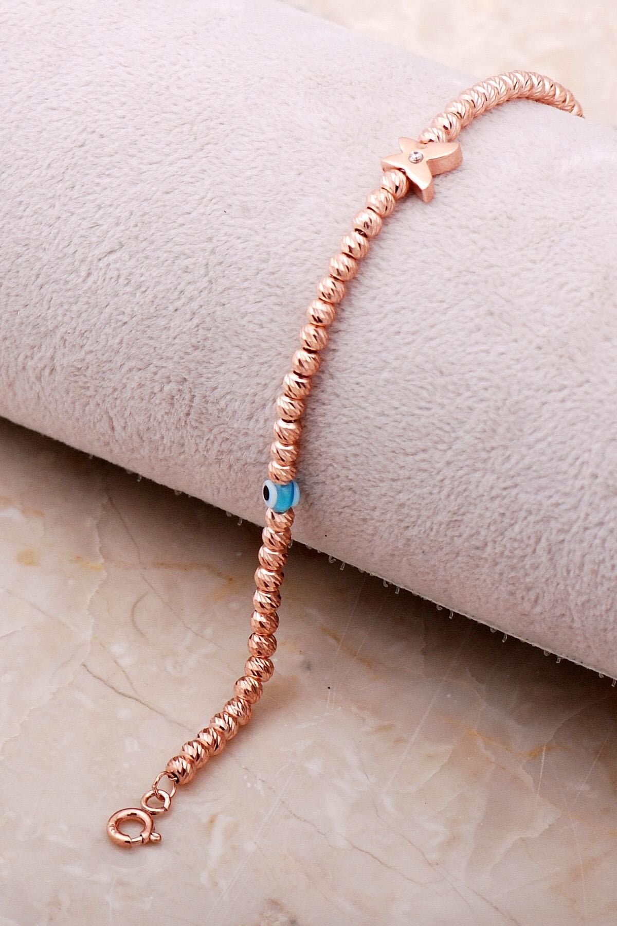 Kelebek Dorika Rose 925 Ayar Gümüş Bileklik 3483