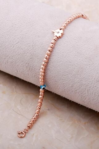 Yonca Dorika Rose 925 Ayar Gümüş Bileklik 3482