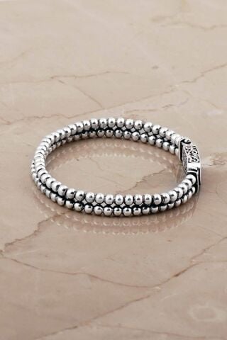 Top Tasarım Elişi 20 Cm Gümüş Erkek Bileklik 4780