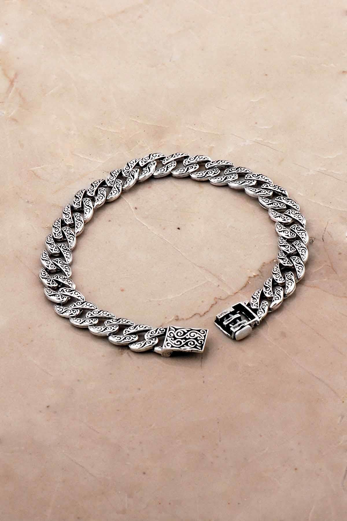 Gurmet Tasarım 20 Cm Gümüş Erkek Bileklik 4781