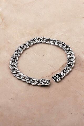 Gurmet Tasarım 20 Cm Gümüş Erkek Bileklik 4781