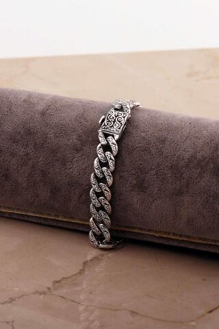 Gurmet Tasarım 20 Cm Gümüş Erkek Bileklik 4781