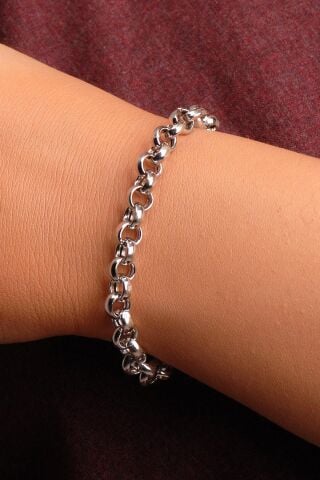 Gümüş Doc Zincir Bileklik 3492