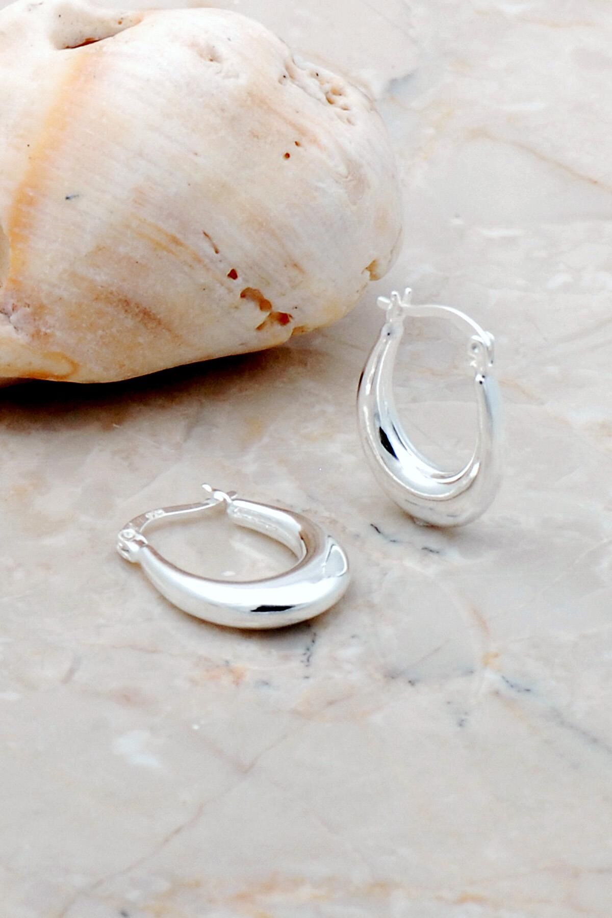 Damla Gümüş Şarnel Küpe 5270