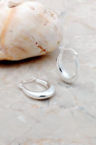 Damla Gümüş Şarnel Küpe 5270