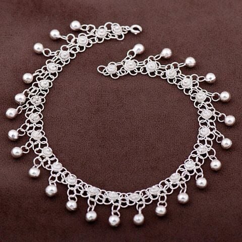 Telkari Kişniş Sık Toplu Akıtma Gümüş Halhal 196