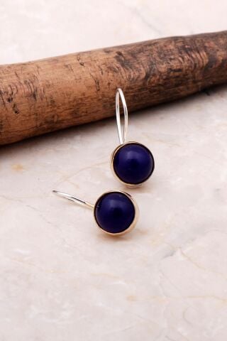 Ametist Elişi Trend Gümüş Küpe 5078