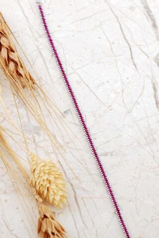 Su Yolu İnce Rodyumlu Gümüş Bileklik 4801