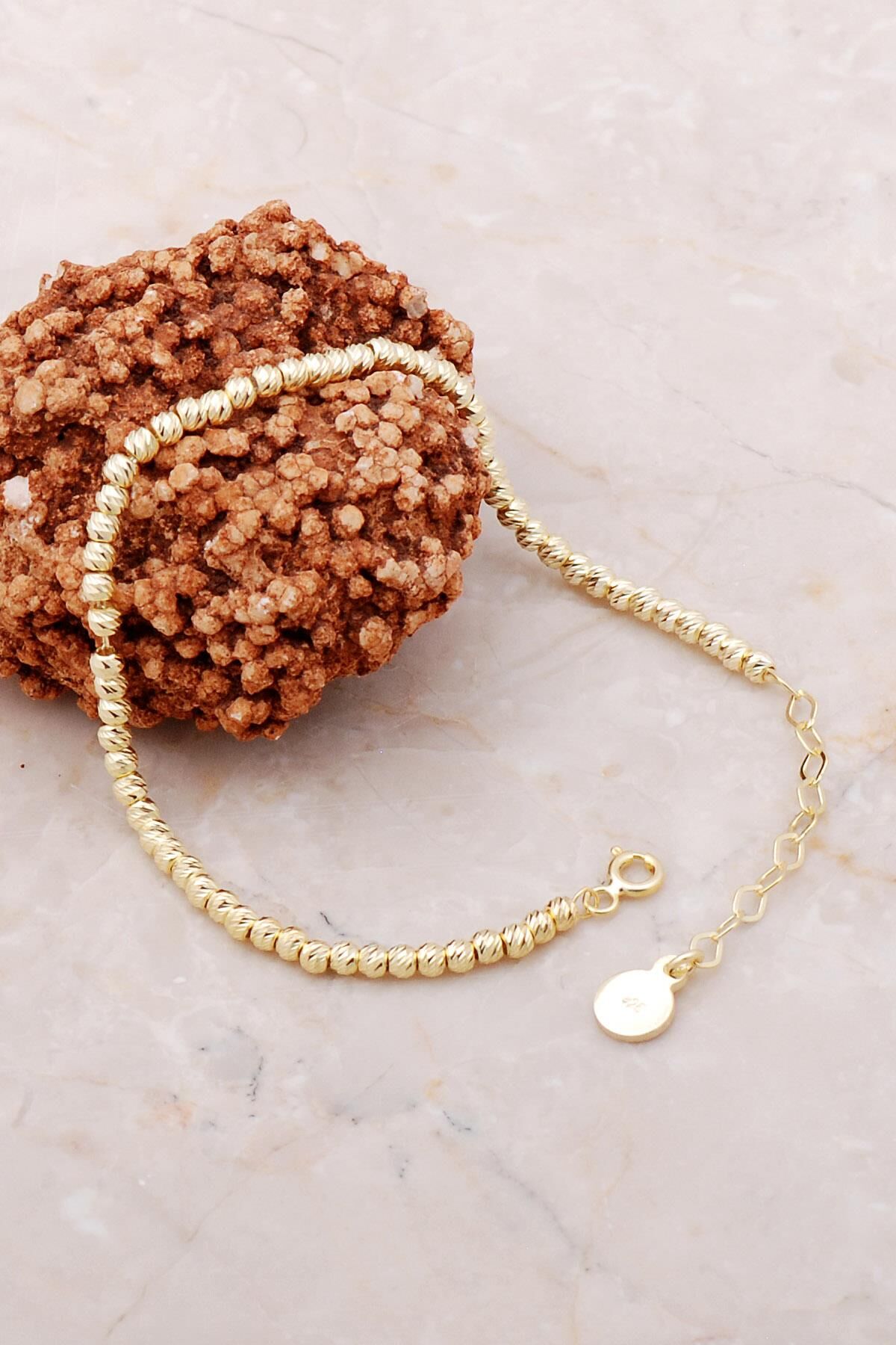 Dorissa Altın Yaldızlı Gümüş Bileklik 3735