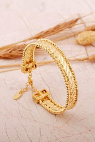 Dorissa Altın Kaplama Gümüş Burma Bilezik 4813