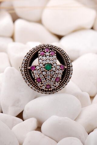 Bereket Eli Elişi Gümüş Yüzük 79