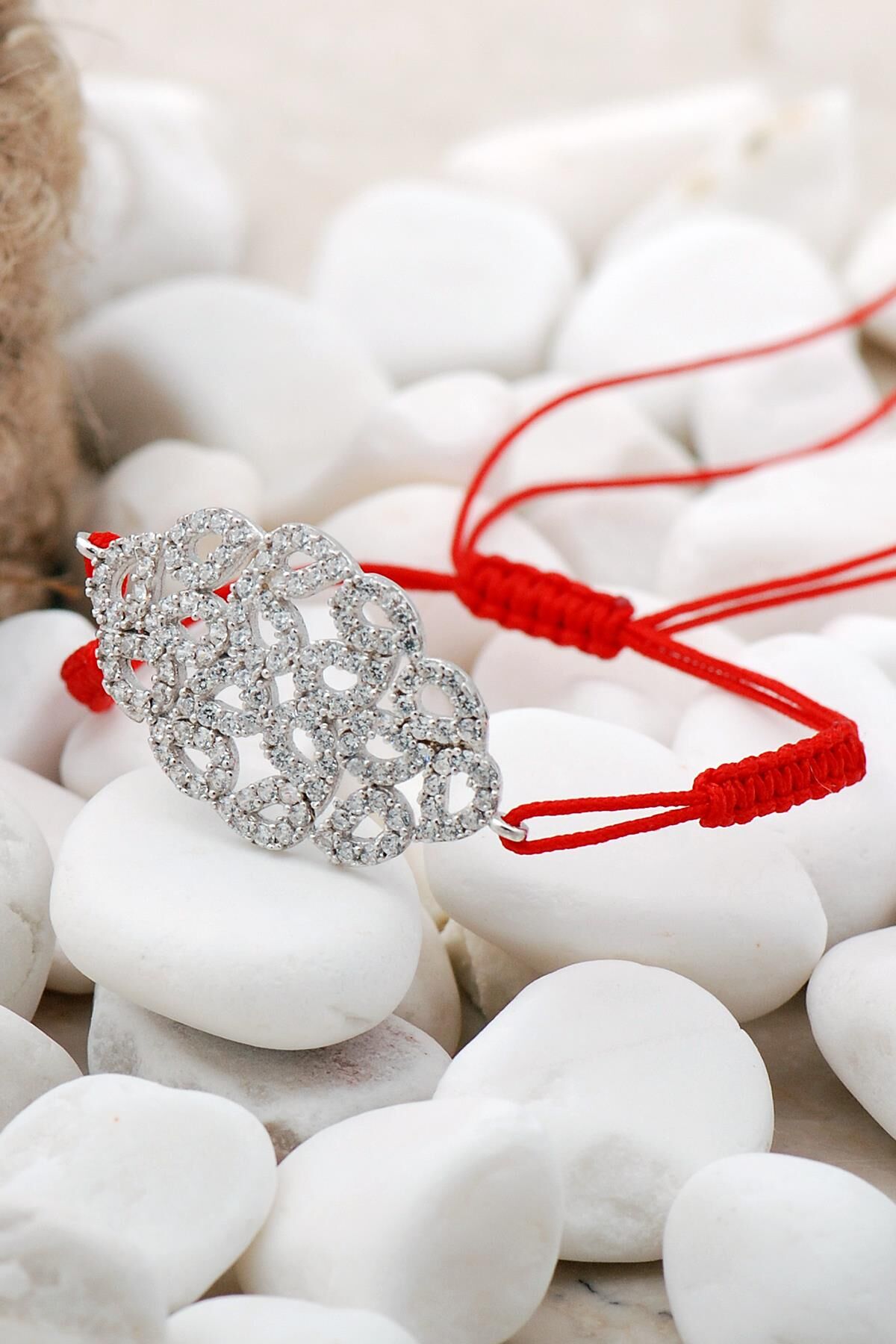 Damla Makrome Gümüş Bileklik 3867