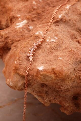 Ritim Tasarım Mini Rose Gümüş Bileklik 4636