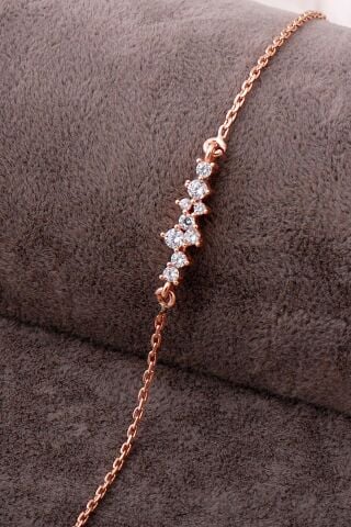 Lady Rose Sıra Taşlı Gümüş Bileklik 3969