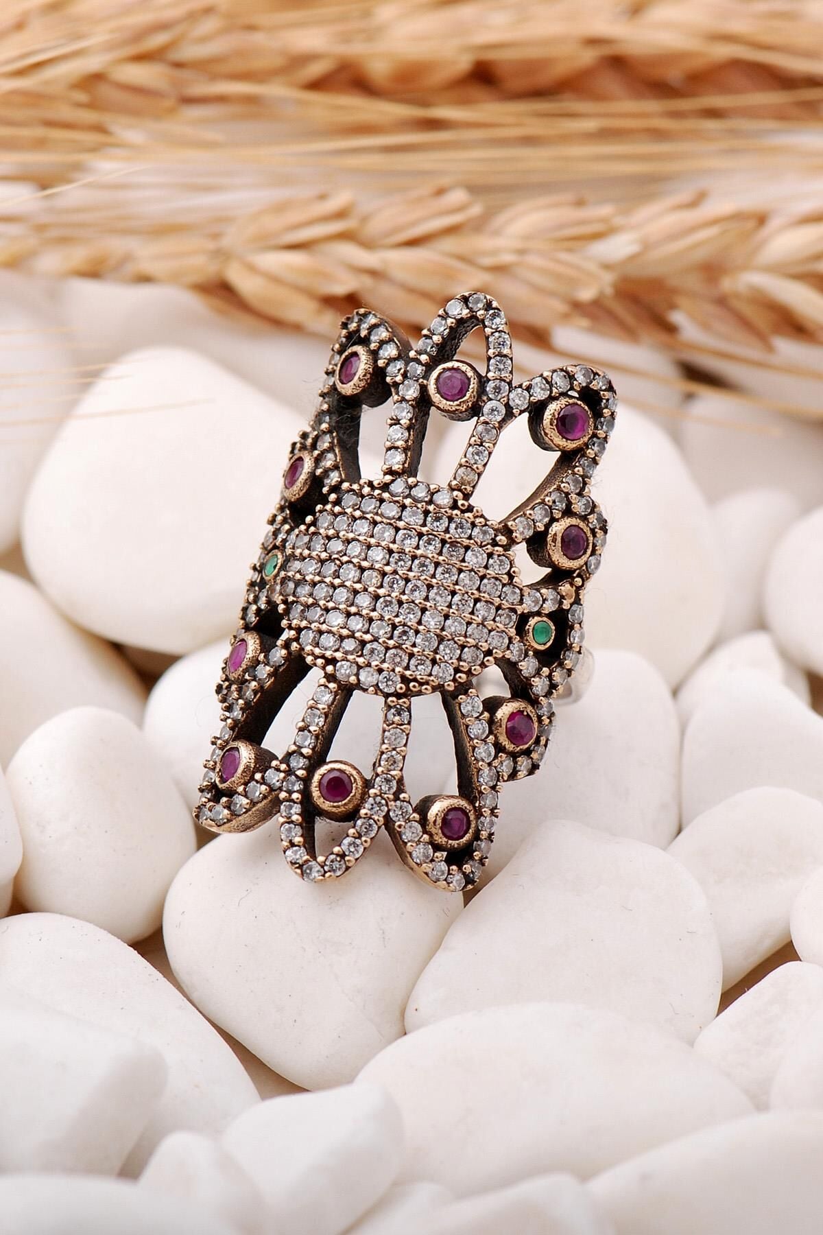 Tasarım Elişi Gümüş Yüzük 114