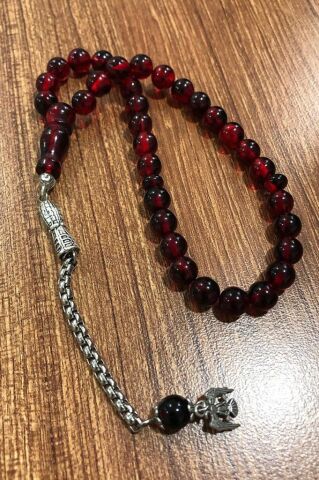 Kokulu Fosilli Kehribar Tesbih 273