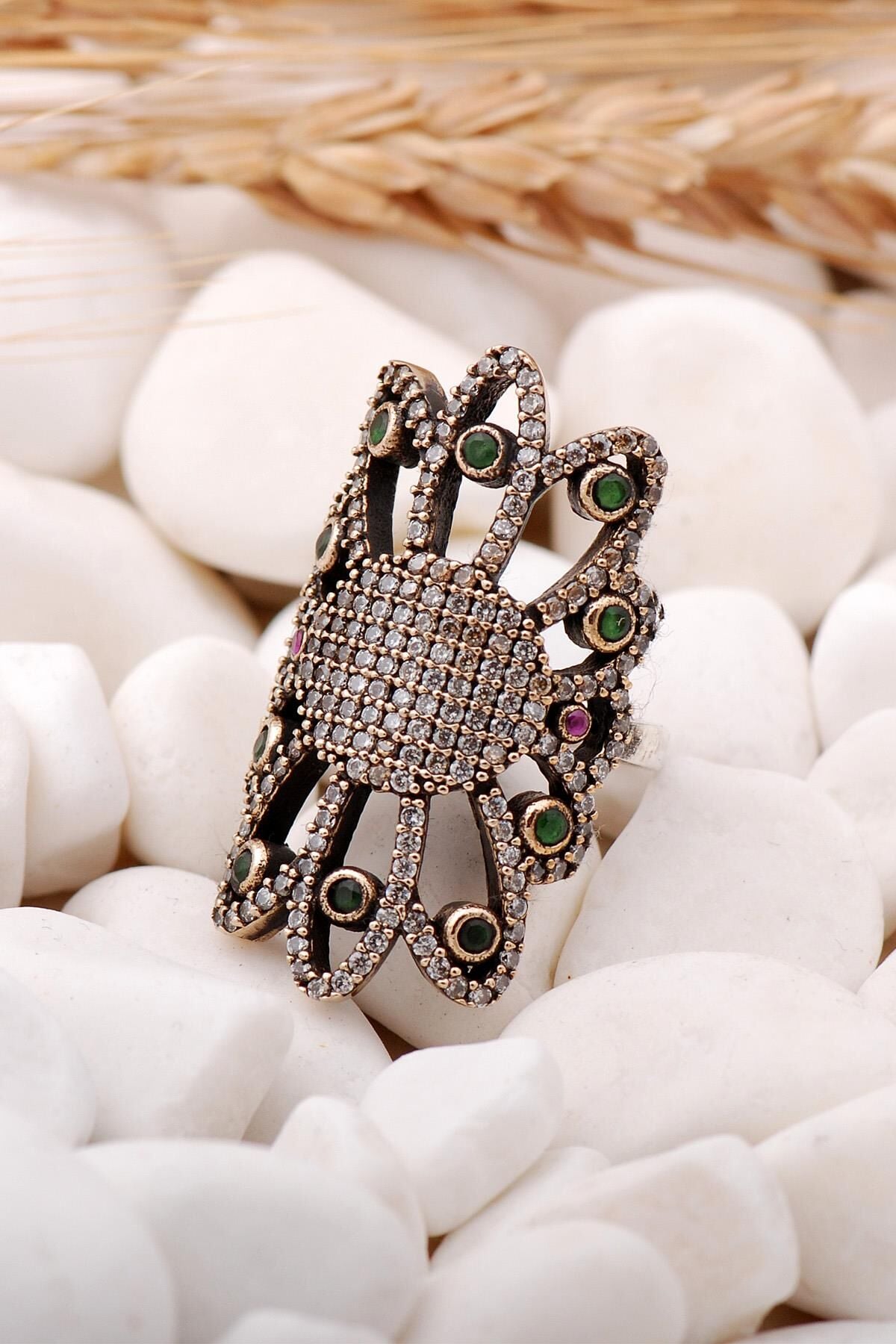 Tasarım Elişi Gümüş Yüzük 125