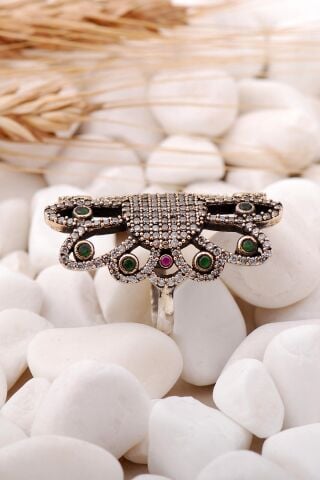 Tasarım Elişi Gümüş Yüzük 125