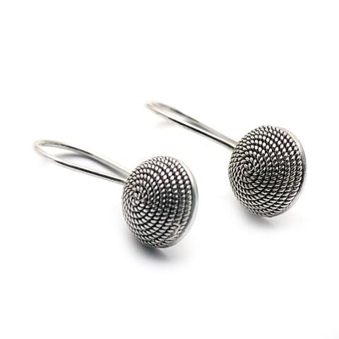 Tel Burma Telkari El Yapımı Gümüş Küpe 489