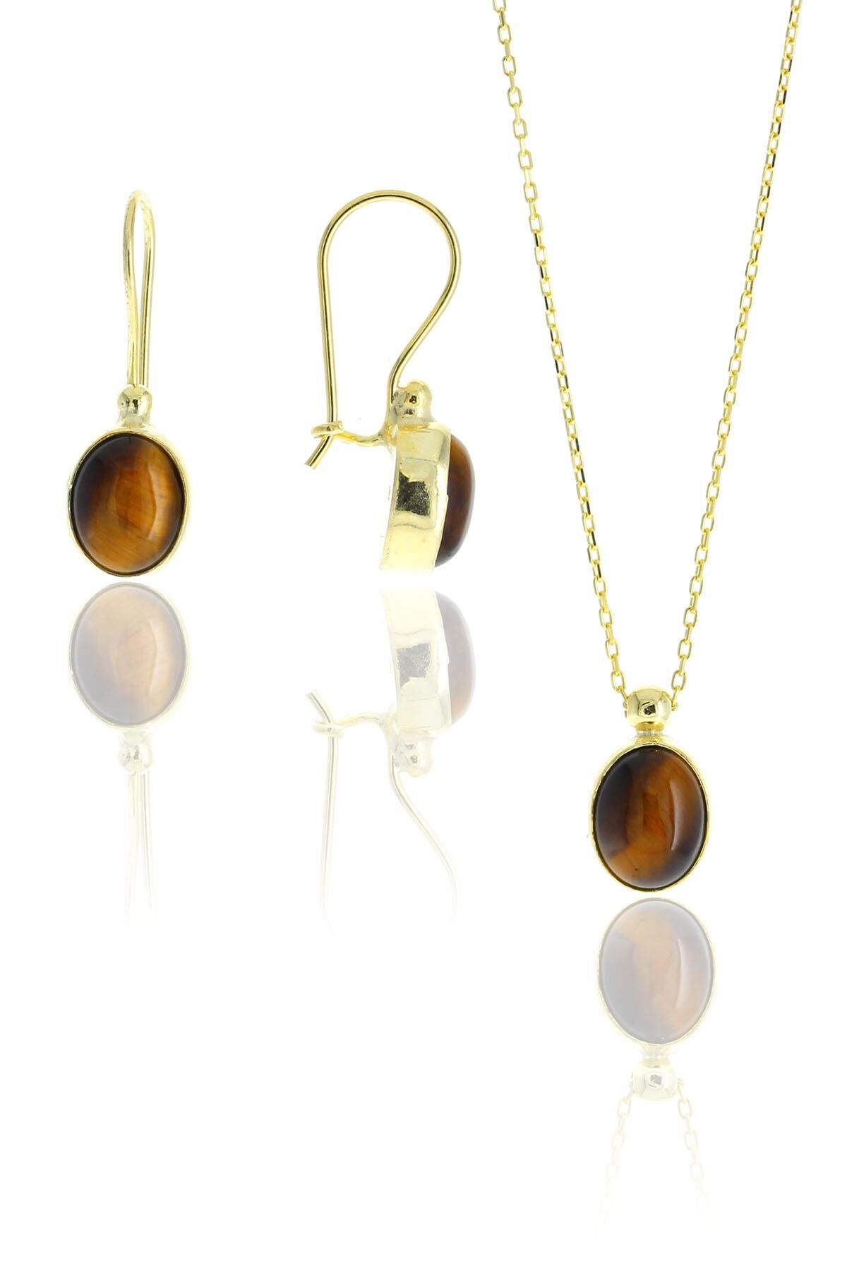 Kaplangözü Altın Yaldızlı Gümüş Tasarım Set 2113