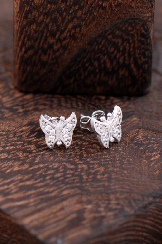 Kelebek Gümüş Küpe 2313