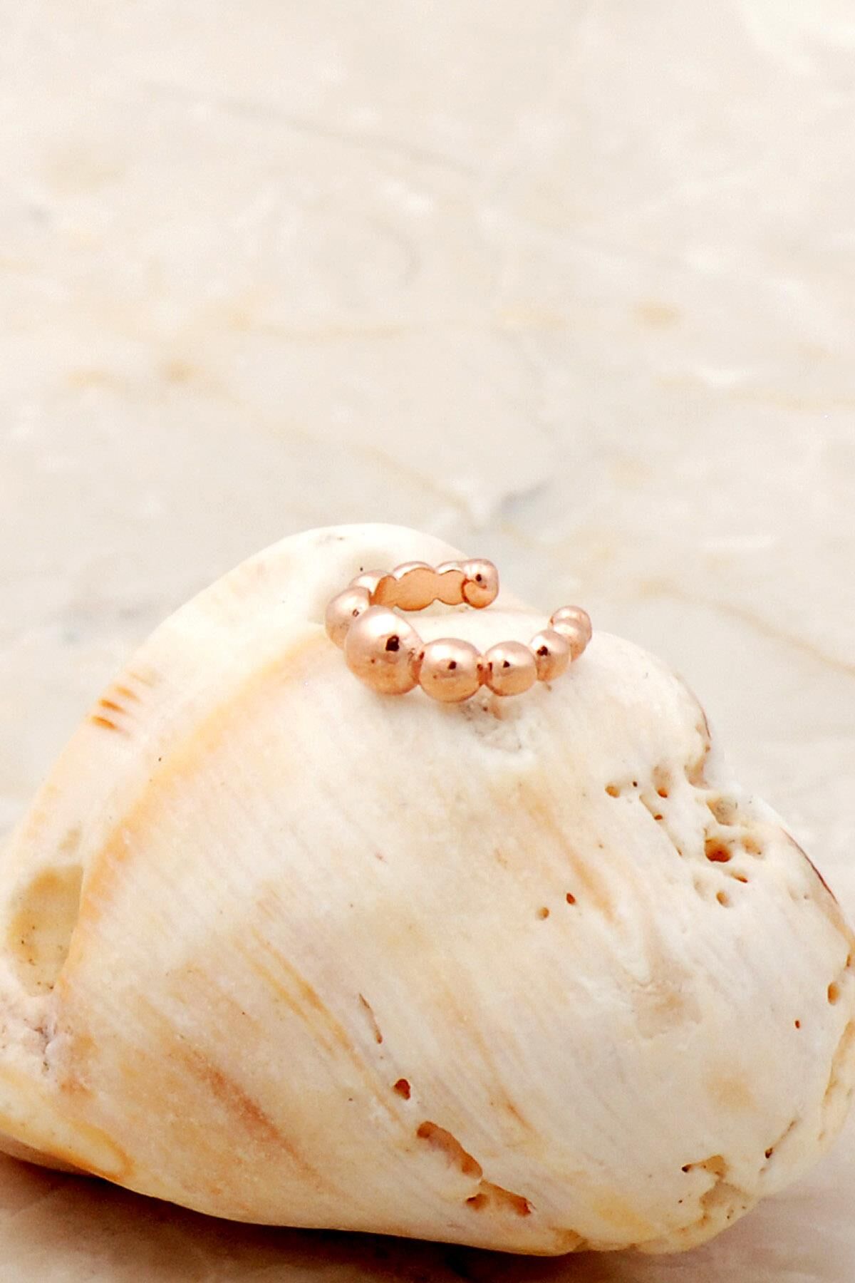 Toplu Rose Gümüş Kıkırdak Küpe 5365