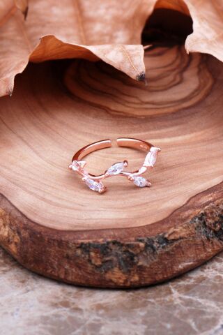 Sarmaşık Rose Gümüş Yüzük 2918