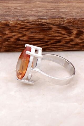 Sultan Taşlı Tasarım Gümüş Yüzük 1757