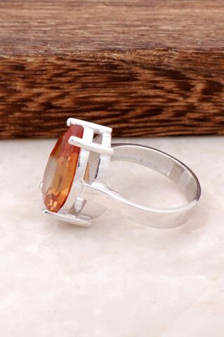 Sultan Taşlı Tasarım Gümüş Yüzük 1757