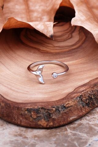 Balık Tasarımlı Gümüş Yüzük 2922