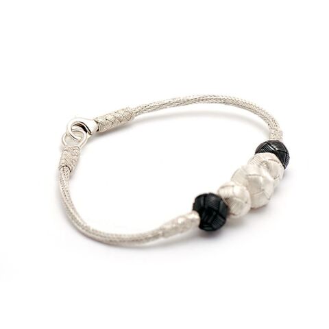 Kazaziye El Sarması Gümüş Bileklik 170