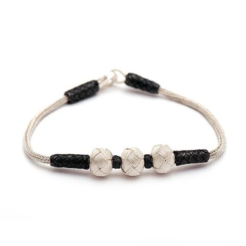 Kazaziye El Sarması Gümüş Bileklik 171