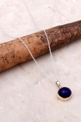 Ametist Elişi Trend Gümüş Kolye 6934