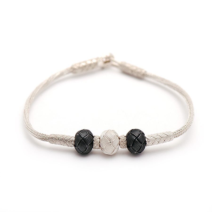 Kazaziye El Sarması Gümüş Bileklik 172