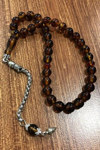 Fosilli Kokulu Kehribar Tesbih 275