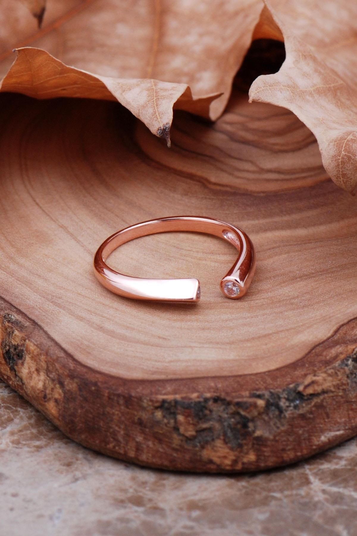 Rose Gümüş Tasarım Gümüş Yüzük 2939