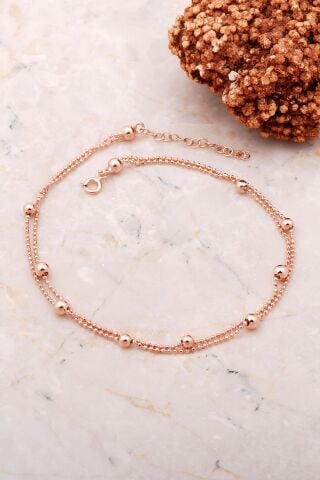 Toplu İkili Rose Gümüş Halhal 307