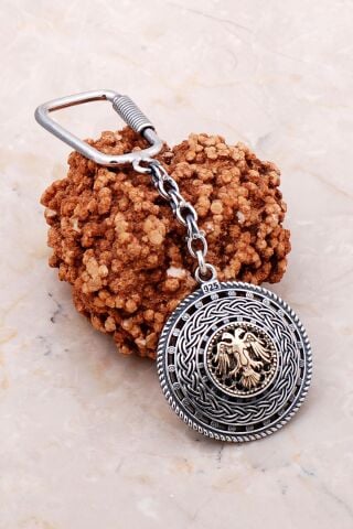 Selçuklu Kartalı Telkari Elişi Gümüş Anahtarlık 148