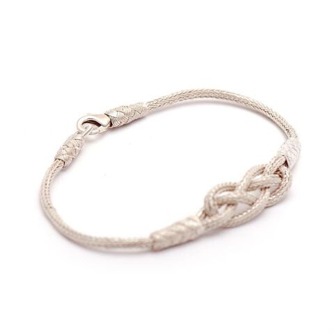 SONSUZ AŞK KAZAZİYE EL SARMASI GÜMÜŞ BİLEKLİK 193