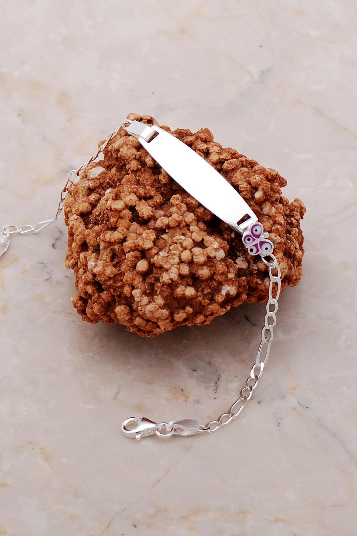 Kelebek Gümüş İsimli Çocuk Künyesi 3746