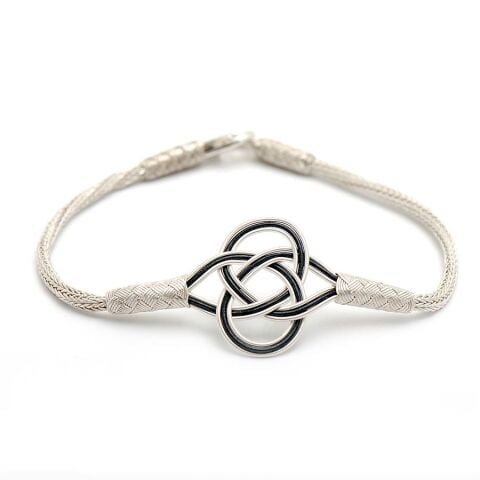 DOSTLUK İKİ RENK KAZAZİYE EL SARMASI GÜMÜŞ BİLEKLİK 201