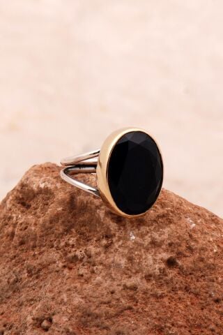 Safir Taşlı Elişi Tasarım Gümüş Yüzük 3740