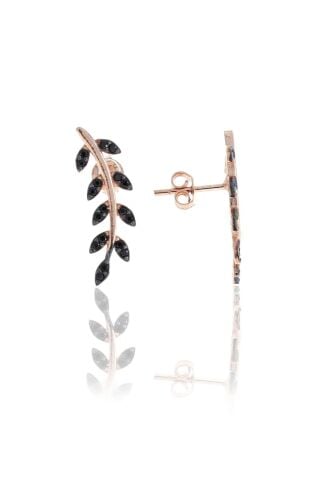 Başak Rose Gümüş Küpe 5117