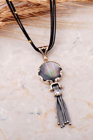 Sedef Elişi Gümüş Tasarım Set 2531