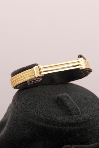 Kaburga Hasır Dorissa Altın Kaplama Elişi Gümüş Set 2846