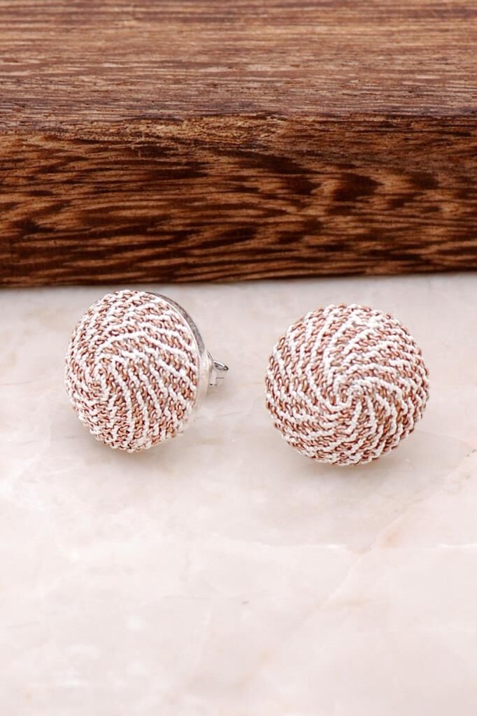 Tel Burma Telkari Gümüş Küpe  2506