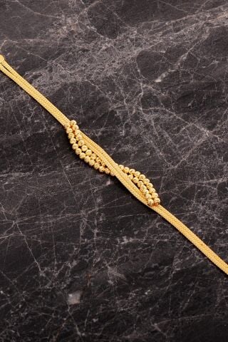 Bağlılık Düğümü Hasır Dorissa Altın Kaplama Elişi Gümüş Set 2852