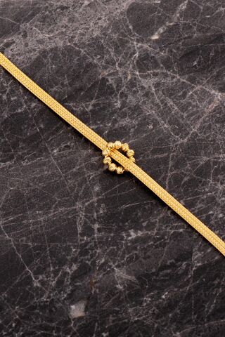 Hasır Dorissa Altın Kaplama Tasarım Elişi Gümüş Set 2853