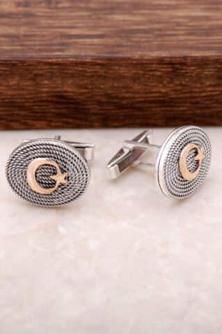 TELKARİ EL SARMASI AY YILDIZ KOL DÜĞMESİ 20