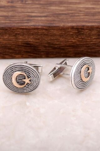 TELKARİ EL SARMASI AY YILDIZ KOL DÜĞMESİ 20